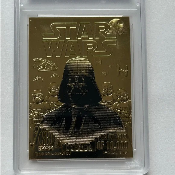Star Wars Gold Darth Vader Collectible Card - Picture 3 of 6